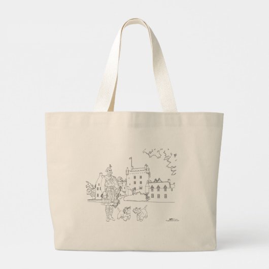 Cawdor Castle, Schottland Tote Bag Jumbo Stoffbeutel (Rückseite)