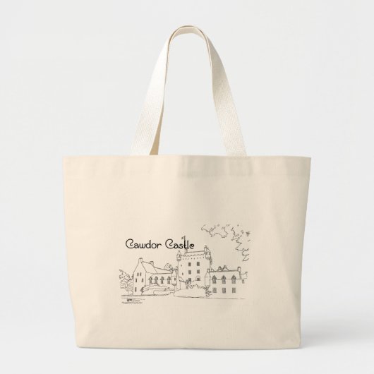 Cawdor Castle, Schottland Tote Bag Jumbo Stoffbeutel (Vorne)