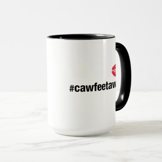 #cawfeetawk Tasse (groß) (VorderseiteRechts)