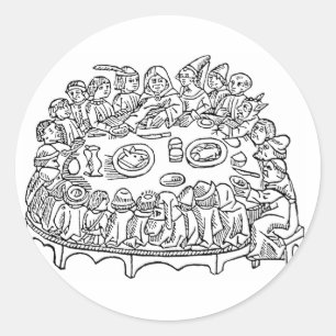 Caxton Dinner Hochzeitsfest Aufkleber Siegel