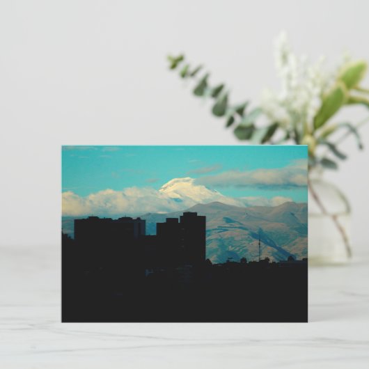 Cayambe-Vulkankarte (Stehend Vorderseite)