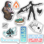 Cayde Medium 6''x6' Matte Vinyl Sticker Sheet (Vorderseite)