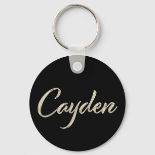 Cayden-Whitegold Button-Schlüsselger Schlüsselanhänger