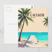 Caye Caulker Belize Postkarte (Vorne/Hinten)