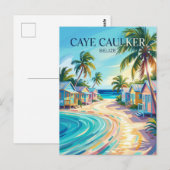 Caye Caulker Belize Postkarte (Vorne/Hinten)