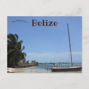 Caye Caulker Belize Postkarte