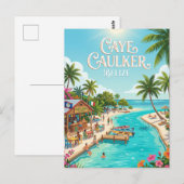 Caye Caulker Dorf Belize Postkarte (Vorne/Hinten)