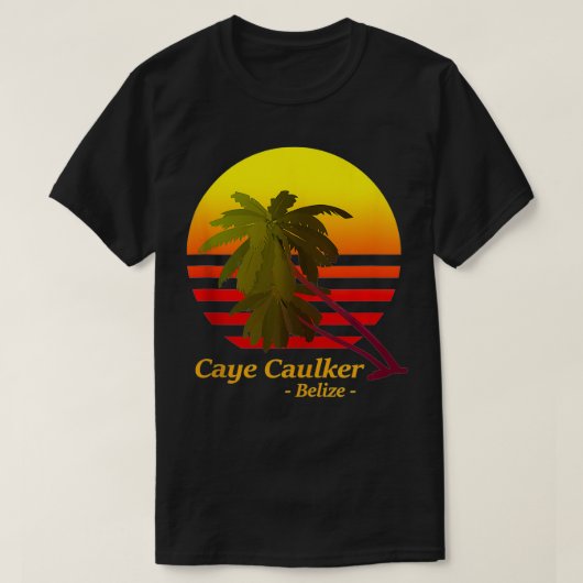 CAYE CAULKER, LIZE STRAND SONNENGESCHIRR KLEINE IN T-Shirt (Design vorne)