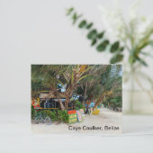 Caye Caulker Postcard Postkarte (Stehend Vorderseite)