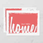 Cayenn & White Zuhause Key Lock Neue Zuhause Ankün Ankündigungspostkarte (Vorne/Hinten)