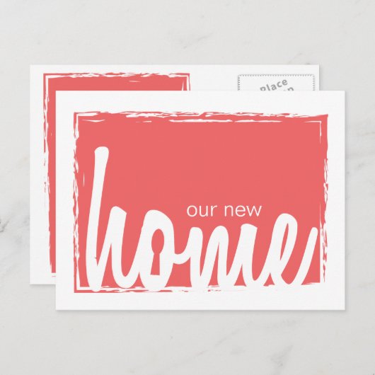 Cayenn & White Zuhause Key Lock Neue Zuhause Ankün Ankündigungspostkarte (Vorne/Hinten)