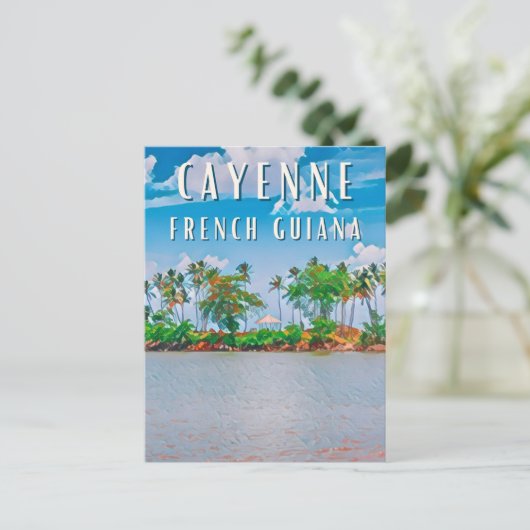 Cayenne, die Eingangstür von Französisch-Guayana Postkarte (Stehend Vorderseite)