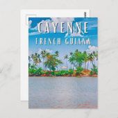 Cayenne, die Eingangstür von Französisch-Guayana Postkarte (Vorne/Hinten)
