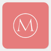 Cayenne Elegant Quadratischer Aufkleber (Vorderseite)