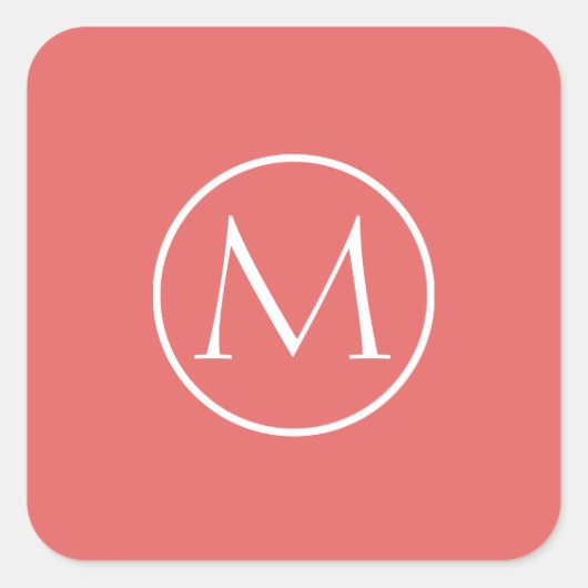 Cayenne Elegant Quadratischer Aufkleber (Vorderseite)