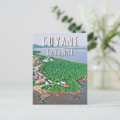Cayenne Foto Vintage Postkarte (Stehend Vorderseite)