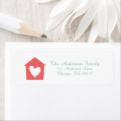 Cayenne Heart House Custom Address Labels (Insitu)