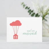 Cayenne House & Cloud Housewarming Einladung (Stehend Vorderseite)