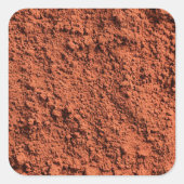 Cayenne pepper quadratischer aufkleber (Vorderseite)