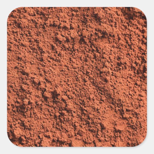 Cayenne pepper quadratischer aufkleber (Vorderseite)