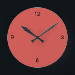 Cayenne Red Wall Clock Runde Wanduhr<br><div class="desc">Karo alle Cayenne-Produkte in diesen Geschäften in der Kategorie Wohngestaltung,  die Sie mischen und abgleichen können.</div>