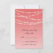 Cayenne Twinkle Lights UAWG RSVP Karte (Rückseite)