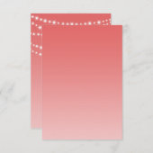 Cayenne Twinkle Lights UAWG RSVP Karte (Vorne/Hinten)