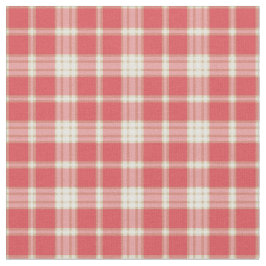 Cayennepfeffer und korallenrote rosa Mode kariert Stoff