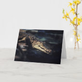 Cayman crocodile notecard karte (Gelbe Blume)