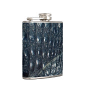 Cayman Crocodile Skin Reptile Flachmann (Rechts)