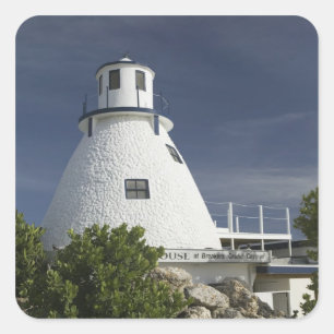 CAYMAN INSELN, GRAND CAYMAN, Frank Sound: alt Quadratischer Aufkleber