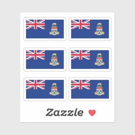 Cayman Islander-Flagge Aufkleber (Blatt)
