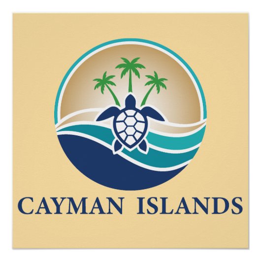 Cayman Islands Caribbean Poster (Vorderseite)