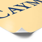 Cayman Islands Caribbean Poster (Ecke)