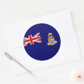 Cayman Islands Classic Round Aufkleber (Umschlag)