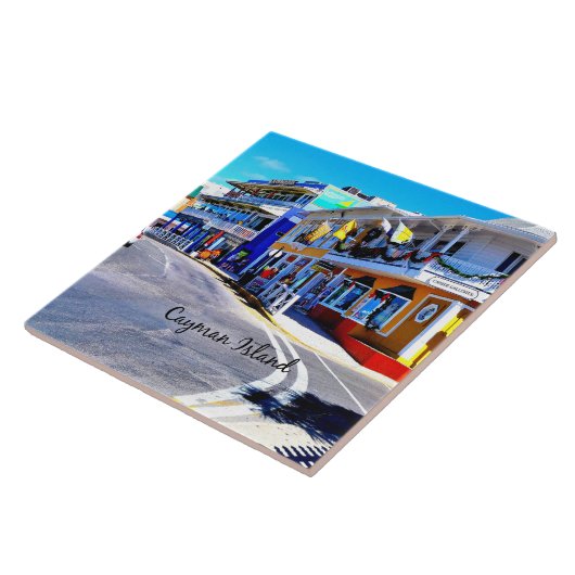Cayman Islands Colorful Shops Fliese (Seite)