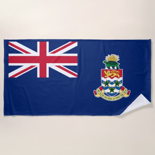 Cayman Islands Flag Beach Tower Strandtuch (Vorderseite)