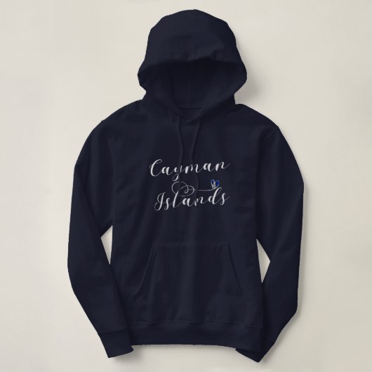 Cayman Islands Flaggenherz, Cayman Isles Hoodie (Design vorne)