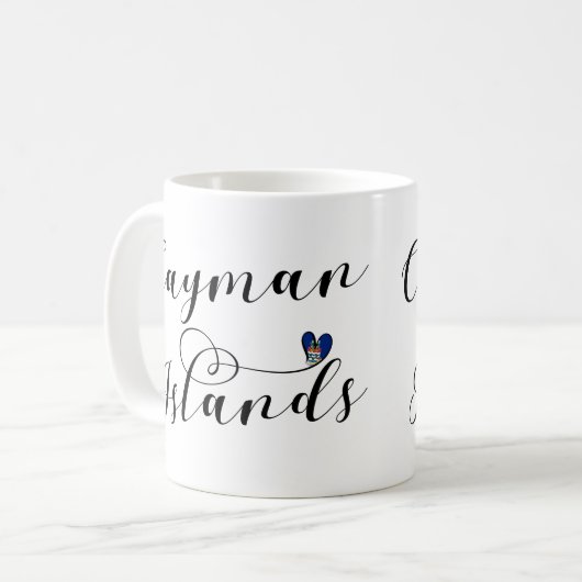 Cayman Islands Flaggenherz, Cayman Isles Kaffeetasse (Vorderseite Links)