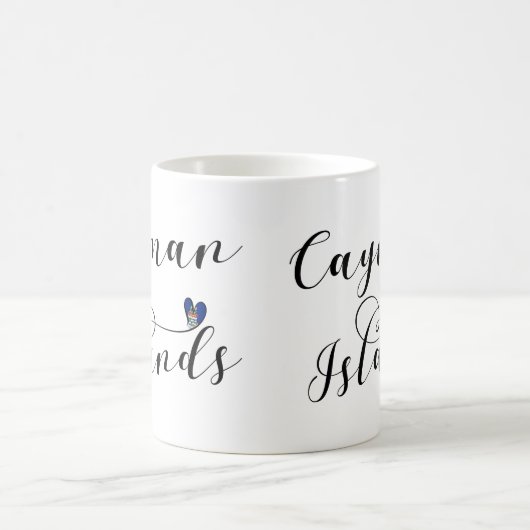 Cayman Islands Flaggenherz, Cayman Isles Kaffeetasse (Mittel)