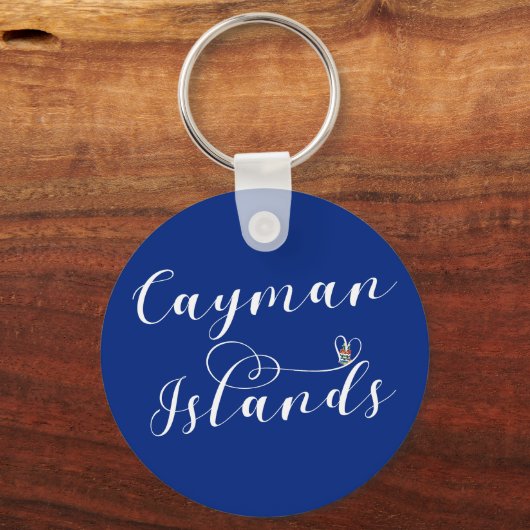 Cayman Islands Flaggenherz, Cayman Isles Schlüsselanhänger (Vorderseite)