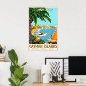 Cayman Islands Greater Antilles Caribbean Travel Poster (Heimbüro)