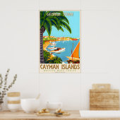 Cayman Islands Greater Antilles Caribbean Travel Poster (Küche)