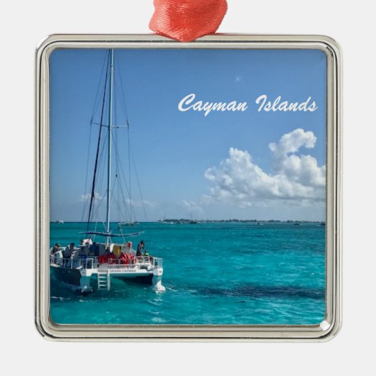 Cayman Islands - Karibischer Meerbusen Ornament Aus Metall (Vorne)