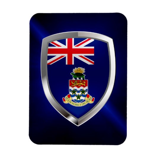 Cayman Islands Mettalic Emblem Magnet (Vertikal)