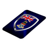 Cayman Islands Mettalic Emblem Magnet (Linke Seite)