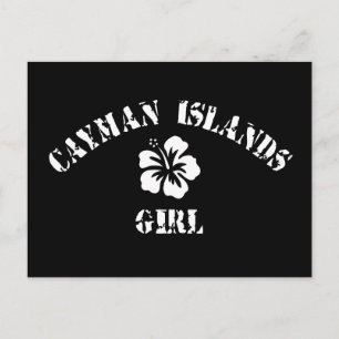 Cayman Islands Pink Girl Postkarte