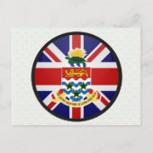 Cayman Islands Quality Flag Circle Postkarte (Vorderseite)