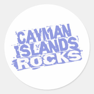 Cayman Islands Rocks Runder Aufkleber