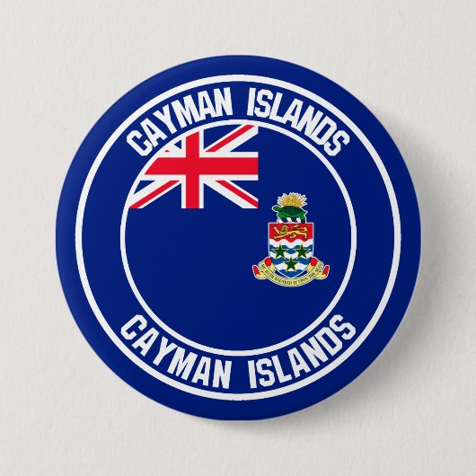 Cayman Islands Round Emblem Button (Vorderseite)